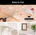 Cooyes Shelf Liner – Premium Non-Adhesive Cabinet & Drawer Liner for Kitchen – Waterproof Shelf Paper with Modern Pattern – Durable EVA Cabinet Mat – Easy to Cut