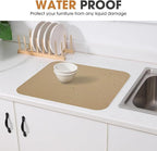 Shelf and Drawer Liner, Kitchen Cabinet Liners Non-Adhesive Thick Non-Slip Waterproof Washable Fragrant Mats Protect Dresser Shelves Cupboard Bathroom Cabinets, Beige, 12 in X 20 FT