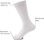 Sock Amazing Unisex Bamboo Rayon Socks Super Soft Black Crew Socks 8 Pack