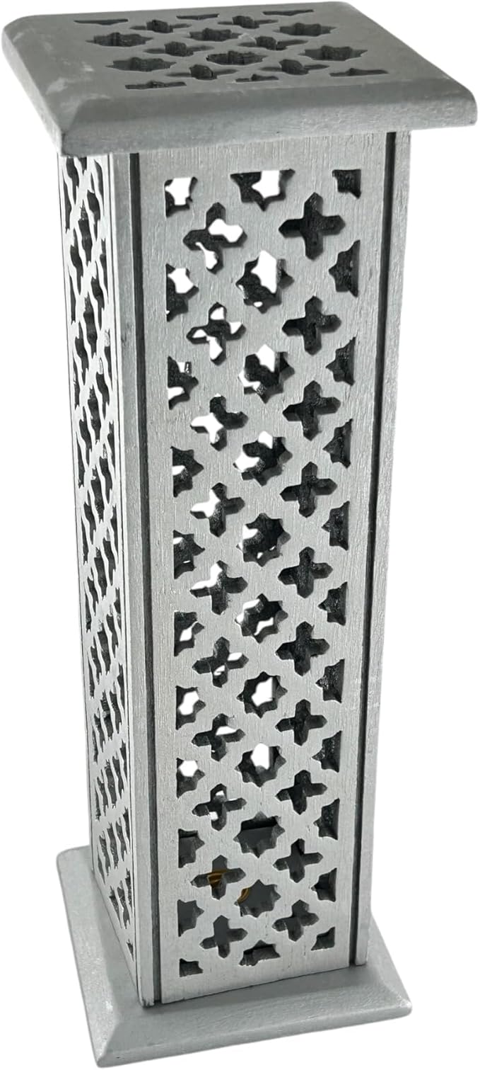 S.B ARTS Incense Holder for Sticks, Insence Stick Holder Ash Catcher for Table Decorations and Gifting - Wooden Incense Tray for Sticks - Home Decor Gifts (Cone)