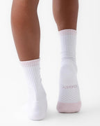 Cozy Earth Essential Calf Socks for Women and Men – Soft Mercerized Cotton Crew Socks 2-Pack Set – Heel & Arch Support