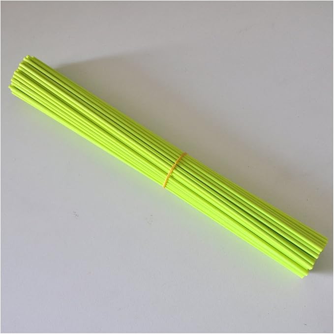 50 Pieces Fiber Reed Diffuser Replacement Refill Sticks for Aroma Fragrance (Fluorescent Green,12" x 3mm)