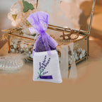 DOITOOL Lavender Sachet Bags 25 Pack Lavender Sachet Bags Empty Pouches for Buds Rose Organza Gauze (Light Purple)