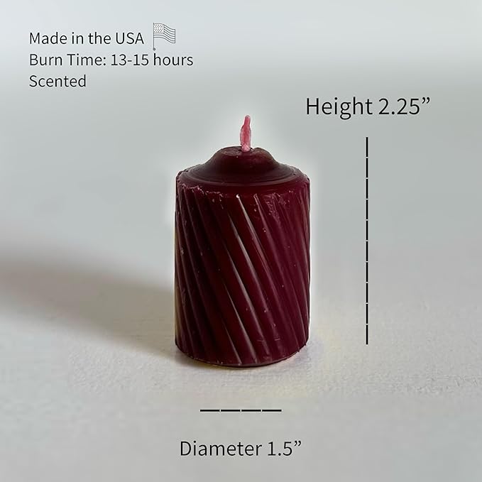 Scented Votive Candles - 15 Hour Burn Time - Candles for All Decorations - for Wedding, Birthday, Holiday & Home Decoration - Made in The USA, Case of 120, Mulberry