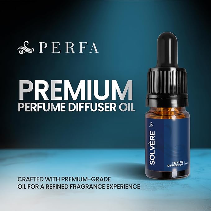 Solvère Perfume Inspired Diffuser Oil | Perfume Oil Diffuser Refill | 10ml Essential Oil for Diffusers | Versatile and Mess-Free | Essential Oil Refill by Perfa