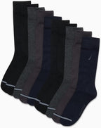 Nautica Mens Dress Socks - 10 Pack Breathable Stretch Crew-Length Work Socks for Men for Business Formal Wear (Sizes: 6-12.5)