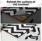 Drawer and Shelf Liner, Non-Slip Kitchen Cabinet Liners Non-Adhesive Thick Strong Grip Waterproof Washable Mats Protect Dresser Shelves Cupboard Bathroom Cabinets, Chevron, 24 in X 20 FT