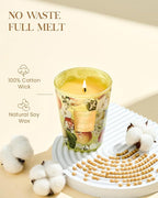 M&SENSE Apple Crumble Scented Natural Soy Wax Candle, 14.1oz 60 Hours Long Lasting Slow Burning Candles for Home Decor, Aromatherapy Candle for Stress Relief