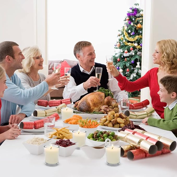 Unscented White Votive Candles in Glass 20 Packs Small Soy Wax Votives for Wedding Party Dinner Table