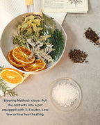 Simmering Potpourri, Potpourri Simmer Pot-Black Pepper, Bay Leaf, Orange Slices, and Sage Perfect House Warming Hostess Gift