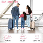 Veken 10 Set Packing Cubes for Travel Essential, Suitcase Organizer Bags in 4 Sizes, Carry-On Luggage Accessories with Large Laundry & Hanging Toiletry Bag, Must-Have for Airplane, Road Trip & Camping