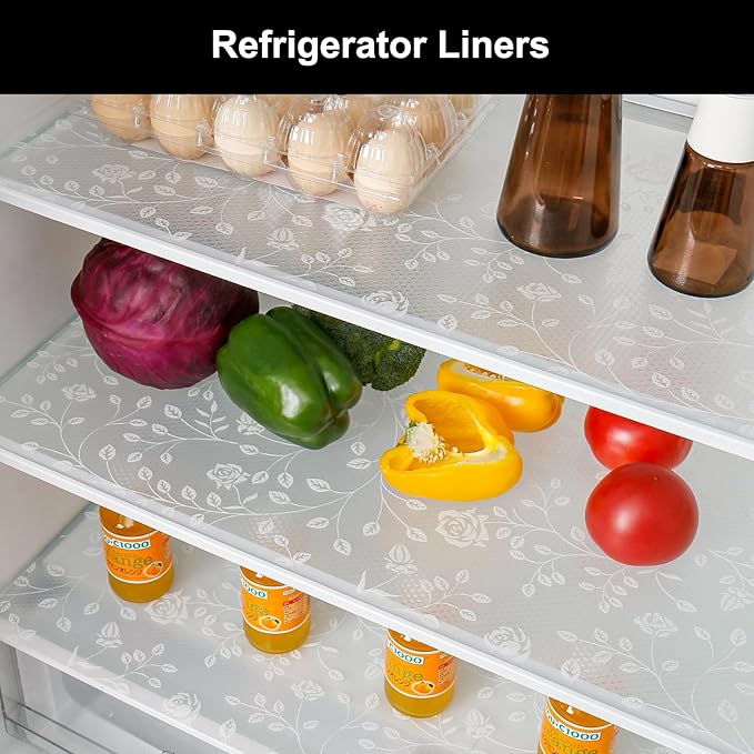 Cooyes Shelf Liner – Premium Non-Adhesive Cabinet & Drawer Liner for Kitchen – Waterproof Shelf Paper with Modern Pattern – Durable EVA Cabinet Mat – Easy to Cut