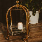 Sweet Water Decor Luxury Getaway Scented Candles - Soy Candles with Lemon, Cedarwood, Cinnamon, Vetiver, Amber & Musk Home Scent - Candle Wax with 40 Hours Burn Time - 9Oz Gold Lid Clear Jar Candles