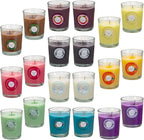 Scented Candles, Jasmine, Rose, Vanilla, Bergamot, fig, Lavender, Lemon, Spring,Strawberry, Rosemary, Aromatherapy Candles,Soy Wax Glass Jar Candle - 20 Pack
