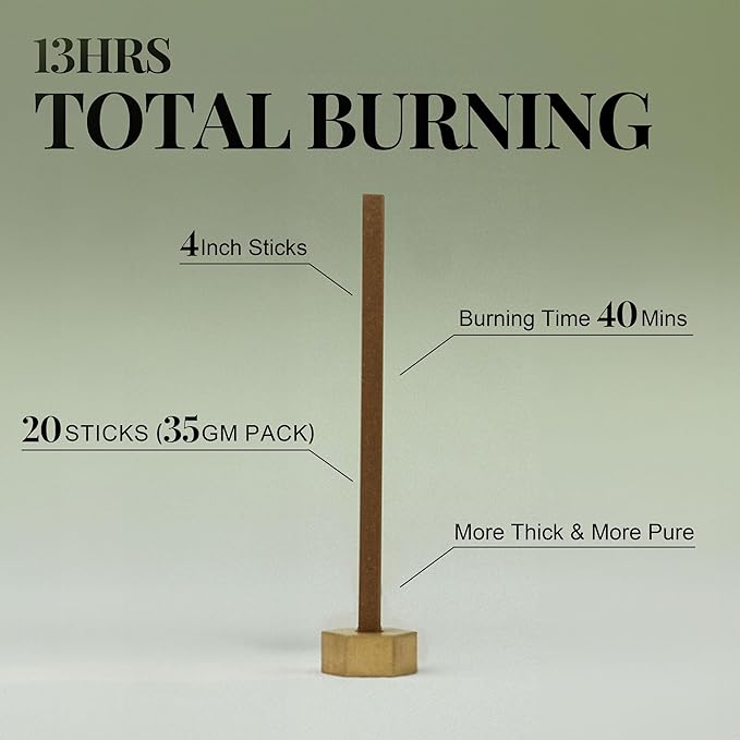 Yoga & Relaxation - Innergy Goose Pear Incense Sticks, Natural Fruity-Herbal Blend Yoga Incense