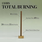 Yoga & Relaxation - Innergy Goose Pear Incense Sticks, Natural Fruity-Herbal Blend Yoga Incense