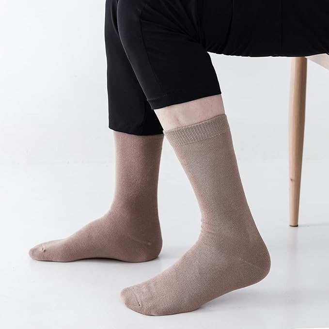 Sock Amazing Unisex Bamboo Rayon Socks Super Soft Black Crew Socks 8 Pack