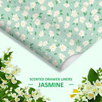 SCENTORINI Jasmine Scented Drawer Liners, 6 Sheets Fragrant Paper Liners Non-Adhesive Paper Sheets for Home Closet, Dresser Drawers, for Home Decor