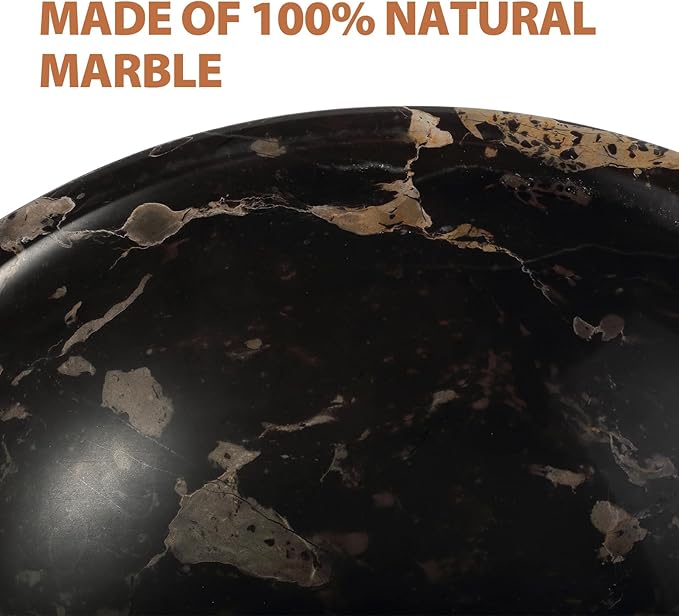 Koville Italian Natural Marble Incense Holder, Incense Holders for Sticks, Sturdy Incense Burner Ash Catcher, Ideal for Meditation, Relaxing, Easy to Clean(Nero Portoro)