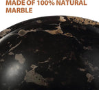 Koville Italian Natural Marble Incense Holder, Incense Holders for Sticks, Sturdy Incense Burner Ash Catcher, Ideal for Meditation, Relaxing, Easy to Clean(Nero Portoro)