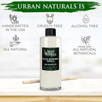 Urban Naturals Reed Diffuser Oil Refill Black Raspberry Vanilla with BlackBerry, Raspberry, Vanilla Orchid, Amber, Sandalwood 8 oz + Free Reed Sticks, Made in The USA