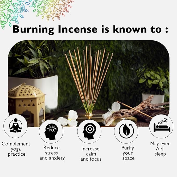 Premium Incense Sticks Set of 5 Elements Earth, Water, Air, Fire, Space 2 Celestial Bodies Sun & Moon| 140 Natural Agarbatti with Burner| for Home Pooja, Meditation, Yoga, Aromatherapy