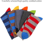 DRASEX Men's Dress Socks Funky Colorful Pattern Cotton Novelty Casual Crew Socks