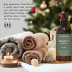 Muse Apothecary Flush Ritual - Botanical Collection - Aromatic & Refreshing Toilet Spray, Use Before You Go, Infused with Natural Aromatherapy Essential Oils - 8 oz, Warm Cedar