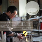 Handcrafted Liuli Glass & Jade Incense Holder – Artisan Minimalist Burner for Sticks, Meditation, Zen Aesthetic & Elegant Home Décor