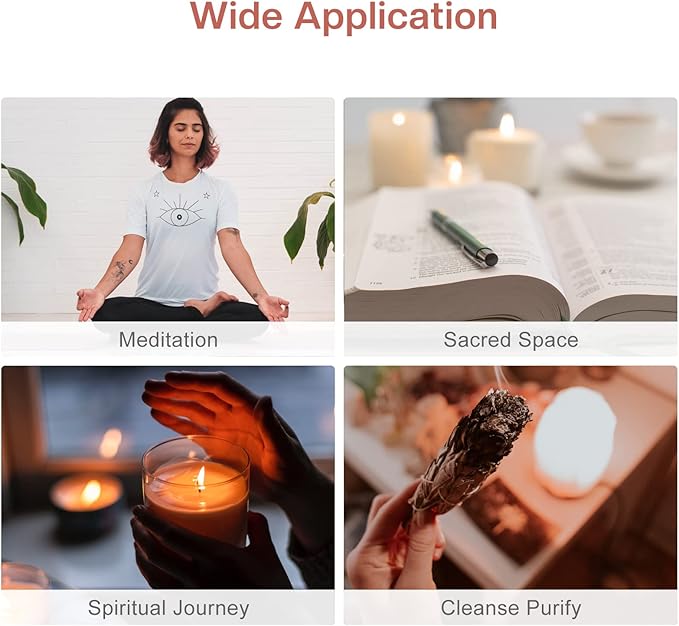 6.5 Inch Incense Holder, Incense Burner, Palo Santo Holder, Incense Sticks Holder, Smudge Bowl for White Sage, Palo Santo Sticks.