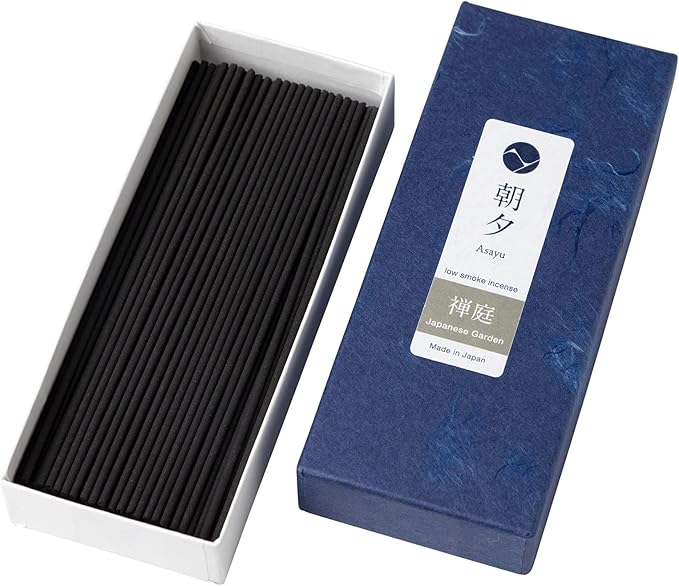 Asayu Japan Low Smoke Incense Sticks Japanese Zen Garden Scent (40gr), Made in Japan Quality - Japanese Zen Garden 40gr