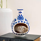 Handmade Ceramic Palo Santo Holder Burner - Mini Chimenea Incense Dish for Palo Santo and Sticks - Sage Holder for Meditation Decor