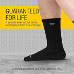 Wide Open Micro Crew Men's Merino Wool Socks - Everyday Wide Socks for Wide Feet