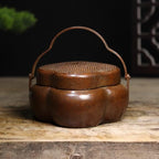 Copper Incense Burner Chinese Brass Incense Holder Traditional Copper Zen Incense Burner Sandalwood Burner Decoration Censer
