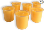 100% Beeswax 15-Hour Votives Candles Organic Hand Made - 2" Tall, 1 1/2 Thick (Pack of 6)