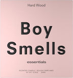 Boy Smells Hard Wood Leather Candle - 8.5 oz - Home Candle with Black Pepper, Leather and Cedarwood - Up to 50-Hour Burn - Cotton Wick