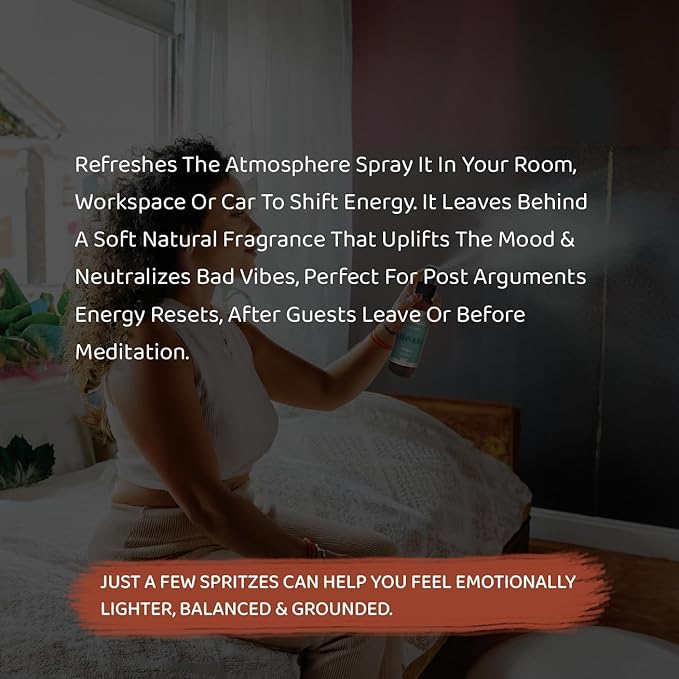 Sacred Element's Clean Aura Room Spray | Natural Purifying Mist for Energy Clearing, Negativity Release, Spiritual Balance & Aromatherapy | 3.38 Fl Oz / 100ml Non-Toxic Air Freshener