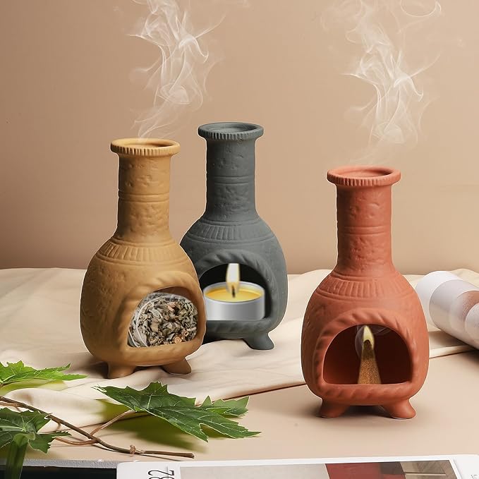 uxcell Incense Burner, Ceramic Incense Holder Santo Holder Ash Catcher with Cleaning Brush Tweezer Decorative Bowl for Meditation Stick Aromatherapy Yoga, White