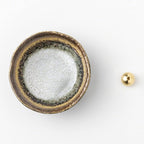 Asayu Japan Small Mini Incense Holder for Sticks 3.3 inch (83mm), Made in Japan Ceramic Ash Catcher & Brass Incense Burner Set for Relaxation, Yoga - Small Mini Traditional Japan Incense Holder