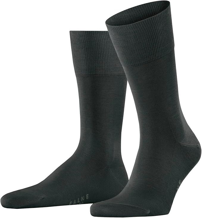 FALKE Men's Tiago Dress Socks, Sustainable Cotton, Crew, 1 Pair