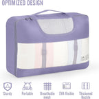 Veken 10 Set Packing Cubes for Travel Essential, Suitcase Organizer Bags in 4 Sizes, Carry-On Luggage Accessories with Large Laundry & Hanging Toiletry Bag, Must-Have for Airplane, Road Trip & Camping