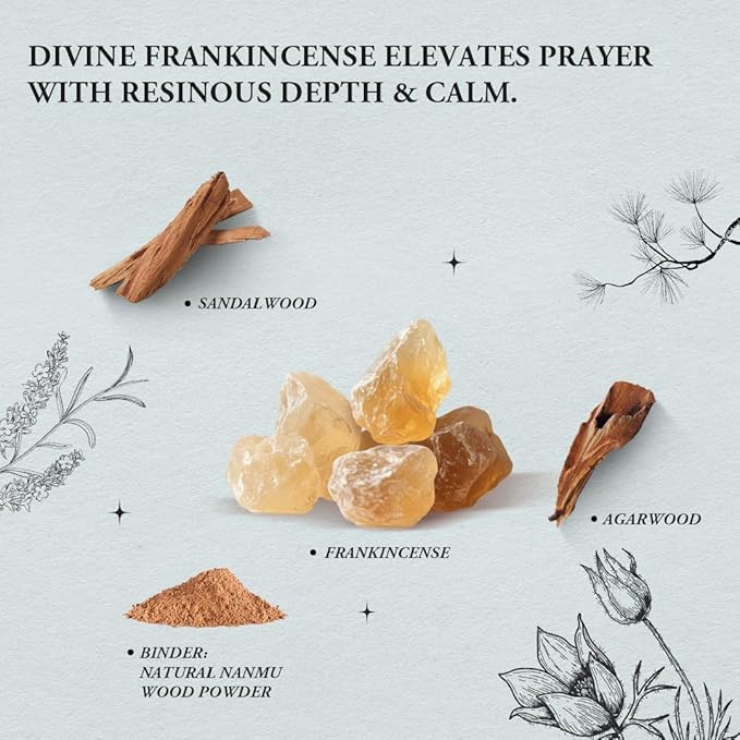 Pray & Meditate - Innergy Frankincense Incense Sticks, Sacred Resin Blend Prayer Incense