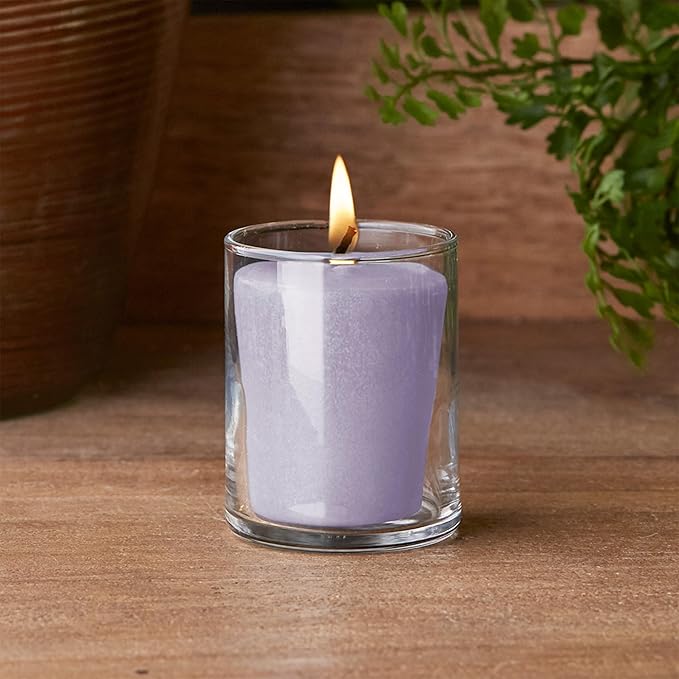 Root Candles Scented Votive Candles Seeking Balance® 20-Hour Spa Aromatherapy Candles, 3-Count, Relax: Geranium Lavender