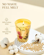 M&SENSE Orange Goji Scented Natural Soy Wax Candle, 14.1oz 60 Hours Long Lasting Slow Burning Candles for Home Decor, Aromatherapy Candle for Stress Relief