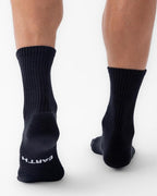 Cozy Earth Essential Calf Socks for Women and Men – Soft Mercerized Cotton Crew Socks 2-Pack Set – Heel & Arch Support