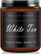 MOASITN White Tea Heavenly Scented Candles for Home| Natural Soy Aromatherapy Candle| Handmade Long Lasting Jar Candel| Women,Men Gift for Birthday,Housewarming,Thank You,Relaxing| 7oz