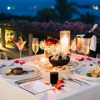 2.0 inch Black Votive Candles, 24 Packs Unscented Small Dripless Wax Candles for Halloween Wedding, Party, Holiday & Home Decor, 12 Hour Burning