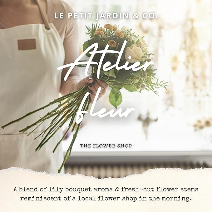 Reed Diffusers - Oil Sticks Diffuser Set with Real Dried Flowers - Reed Diffusers for Home, Bathroom & Office | Air Freshener Fragrance Sticks for Shelf Decor & Gifts by Le Petit Jardin & Co.