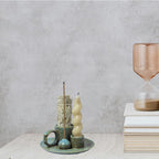 4 in 1 Incense Burner Holder for Sticks, Palo Santo Sticks Holder, Candle and Sage Holder for Burning Ceramic Ash Catcher Tray for Meditation Yoga Room Home Decor (Blue)