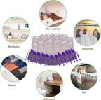 24 Pack Moth Repellent for Closet Lavender Sachet Bags, Cedar Blocks for Clothes Storage, Moth Balls Traps Cedar Lavender Bags sachets for Drawers and Closets, Protect Clothing Drawer Freshener